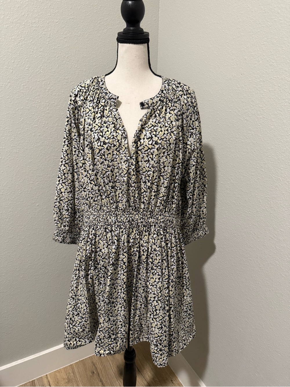 Apiece Apart Floral Mini Dress, Size M - Picture 3 of 9